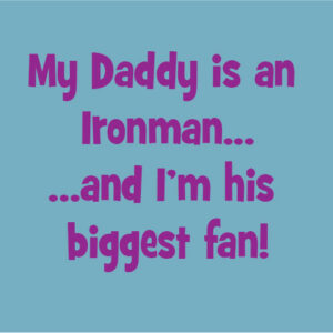 personalised baby clothes my daddy is an ironman an I'm his biggest fan