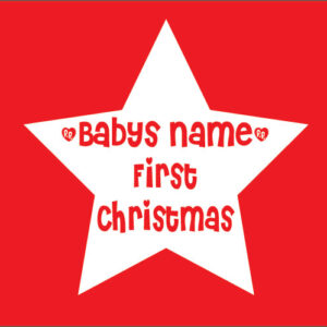 personalised baby clothes baby name first christmas