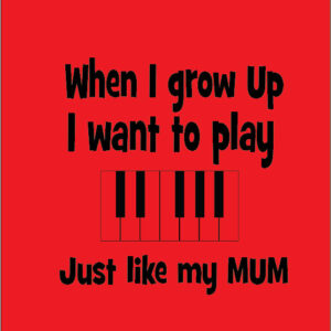 personalised baby clothes gifts when i grow up i want to play just like my mum piano