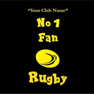 my clubs no. 1 fan rugby personalised baby clothes