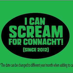 Scream Connacht Rugby personalised rugby clothes baby