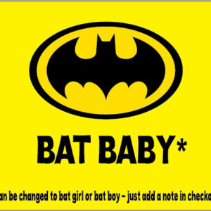 baby clothes personalised novelty bat baby